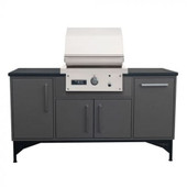 TEC Patio FR - 26-Inch 1-Burner Grill on Midcentury Modern Island (66 Inch) - Liquid Propane Gas - PFR1LPISL
