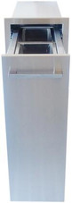 Sunstone 12" Beveled Frame Spice Rack Drawer w/Two Removable Condiment Baskets - BA-SPRD12