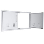 Sunstone Signature Beveled 30 Inch Double Access Door with Vents - BA-VDD30