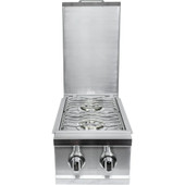 Sole Gourmet Built In Double Side Burner w/Lights Liquid Propane Gas - SB21LLP