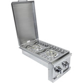 Sole Gourmet Built In Double Side Burner w/Lights Liquid Propane Gas - SB21LLP