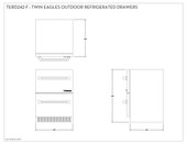 Twin Eagles 24 Inch Two Drawer Outdoor Refrigerator - TERD242-G
