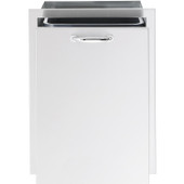 Summerset 20 Inch Roll Out Stainless Steel Double Trash / Recycling Bin - SSTD2-20