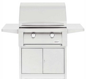 Summerset Builder - 30-Inch 2-Burner Freestanding Grill on Pedestal - Liquid Propane Gas - SBG30-LP + SBG30-PED