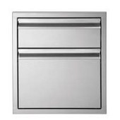 Twin Eagles 19 Inch Stainless Steel Double Access Drawer - TESD192-B