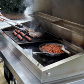 TEC Sterling Patio FR - 44-Inch 2-Burner Infrared Grill - Liquid Propane Gas on Stainless Steel Island - STPFR2LPISL
