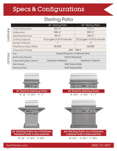 TEC Sterling Patio FR - 44-Inch 2-Burner Freestanding Infrared Grill - Propane Gas Grill with Stainless Steel Cabinet - STPFR2LPCAB