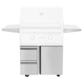 Twin Eagles 54" Grill Base w/ Storage Drawers, Two Doors - TEGB54SD-B