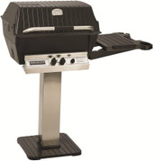 Broilmaster Premium - 27-Inch 2-Burner Stainless Steel Portable Pedestal Base Grill - Natural Gas - P3PK7N