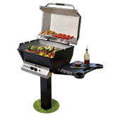 Broilmaster Deluxe Series - 24-Inch 2-Burner Post Mount Grill - Natural Gas - H4PK3N