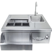 Sole Gourmet Stainless Steel Bar Tender Sinks And Cooler - BT30