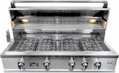Sole Gourmet Luxury Series - 42-Inch 4-Burner Built-In Grill - Liquid Propane Gas - 421BQRLLP
