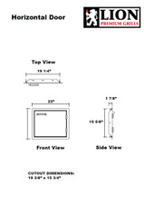 Lion 22 Inch Single Access Door - L2219