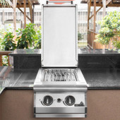 PGS Dual Side Burner Kit for Legacy Masonry, Natural Gas - DSBKLMSNG