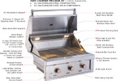 Sunstone Ruby - 30-Inch 3-Burner Built-In Grill with Pro Sear - Liquid Propane Gas - RUBY3B-LP