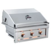 Sunstone Ruby - 30-Inch 3-Burner Built-In Grill with Pro Sear - Liquid Propane Gas - RUBY3B-LP