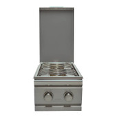 RCS Cutlass Double Side Burner, Slide in Liquid Propane Gas - RDB1LP