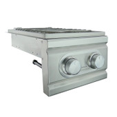 RCS Cutlass Double Side Burner, Slide in Liquid Propane Gas - RDB1LP