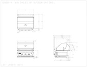 Twin Eagles - 30-Inch 2-Burner - Built-In Grill - Liquid Propane Gas with Infrared Rotisserie - TEBQ30RS-CL