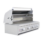 RCS Cutlass Pro - 42-Inch 4-Burner Built-In Grill with Blue LED Lights and Rear Burner - Natural Gas - RON42A