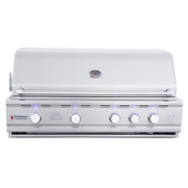 RCS Cutlass Pro - 42-Inch 4-Burner Built-In Grill with Blue LED Lights and Rear Burner - Natural Gas - RON42A