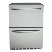 RCS 24-Inch 5.2 Cu. Ft. Outdoor Rated Dual Drawer Compact Refrigerator - REFR4