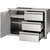 Napoleon 36" X 24" Single Door & Triple Drawer Combo - BI-3624-1D3DR