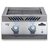 Napoleon Built In 700 Series Dual Infrared Liquid Propane Gas Burner with Stainless Steel Cover - BIB18IRPSS