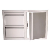 RCS Valiant Stainless Double Drawer/Door Combo - VDC1