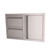 RCS Valiant Stainless Double Drawer/Door Combo - VDC1