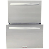 Blaze 23.5-Inch 5.1 Cu. Ft. Outdoor Rated Stainless Steel Double Drawer Refrigerator - BLZ-SSRF-DBDR5.1