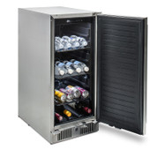 Blaze 15-Inch 3.2 Cu. Ft. Outdoor Rated Compact Refrigerator - BLZ-SSRF-15