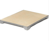 Blaze 14 3/4 Inch Ceramic Pizza Stone With Stainless Steel Tray - BLZ-PZST