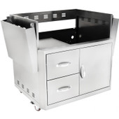 Blaze Grill Cart For Professional LUX 3-Burner Grill - BLZ-3PRO-CART-LTSC