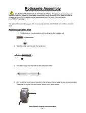 Blaze Rotisserie Kit For 32-Inch Charcoal & 4-Burner Gas Grills - BLZ-34-ROTIS-SS