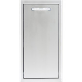 Blaze 13-Inch Narrow Roll-Out Stainless Steel Trash Bin - BLZ-TRNW-DRW-H
