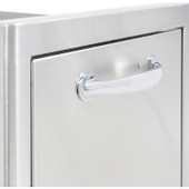 Blaze 13-Inch Narrow Roll-Out Stainless Steel Trash Bin - BLZ-TRNW-DRW-H