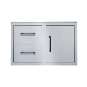 Broilmaster Single Door with Double Drawer 34" W x 22" H - BSAW3422SD