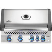 Napoleon Prestige 500 RB - 32-Inch 4-Burner Built-In Grill with Infrared Rear Burner - Liquid Propane Gas - BIP500RBPSS-3