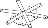 American Fyre Designs 12 Inch Star Burner, Propane Gas- OCBS-12P