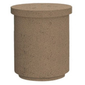 American Fyre Designs 17 Inch Contempo Tank and End Table, Cafe Blanco- 8510-CB