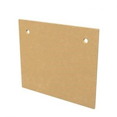 American Fyre Designs GFRC Square Protector Plate for Petite and Grand Petite Cordova, Smoke- 8205-SM
