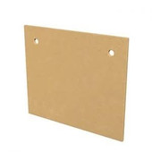 American Fyre Designs GFRC Square Protector Plate for Petite and Grand Petite Cordova, Smoke- 8205-SM