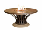 American Fyre Designs 25 Inch Fiesta Round Firetable, Cafe Blanco, Propane Gas- 770-CB-11-M2PC