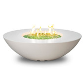 American Fyre Designs 18 Inch Calais Oval Firetable, Smoke, Propane Gas- 759-SM-11-M4PC