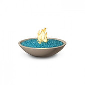 American Fyre Designs 24 Inch Marseille Round Fire Bowl, Black Lava, Propane Gas- 755-BA-11-M2PC
