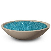 American Fyre Designs 32 Inch Marseille Round Fire Bowl, Smoke, Propane Gas- 753-SM-11-M6PC