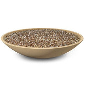 American Fyre Designs 48 Inch Marseille Round Fire Bowl, Black Lava, Propane Gas- 751-BA-11-M6PC