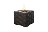 American Fyre Designs 22 3/4 Inch Voro Cube Firetable, Smoke, Natural Gas- 726-SM-11-M2NC