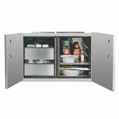 Summerset 36" 2-Drawer Dry Storage Pantry & Enclosed Cabinet Combo - DP-36DC
